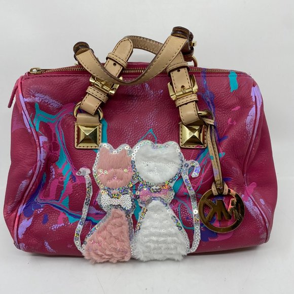 Michael Kors Customized w/ Cats Patch and Graffiti - Picture 2 of 11